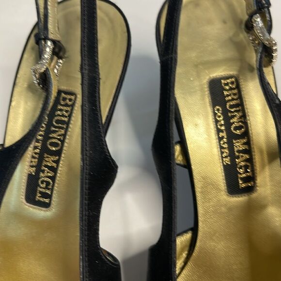 Bruno Magli Couture Satin Slingbacks AAAA - Picture 6 of 10